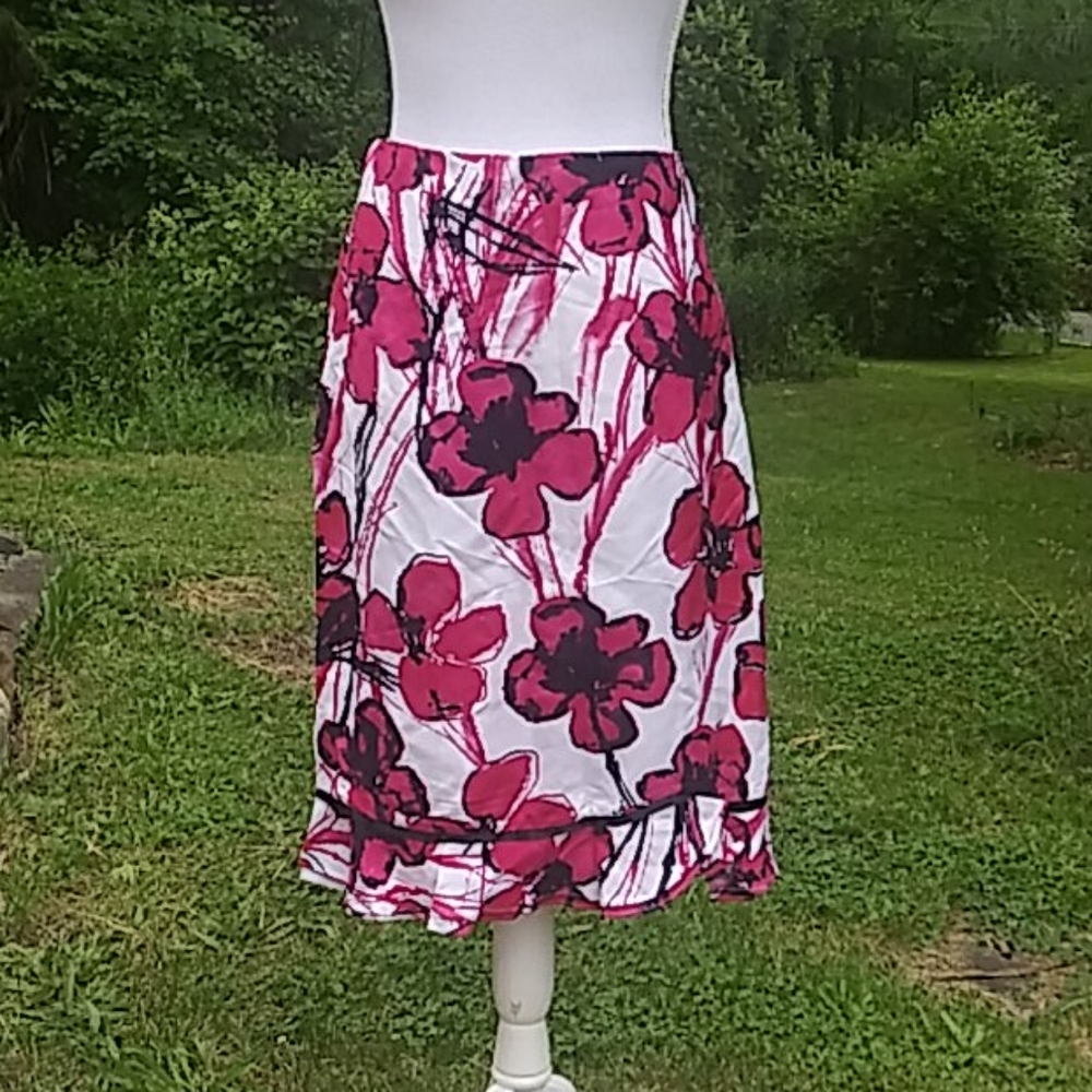 Chapter One Floral Midi Skirt
